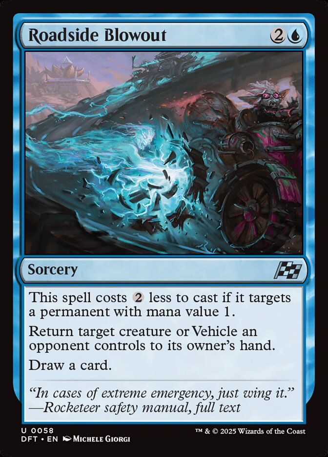 Card Scan of Roadside Blowout | DFT