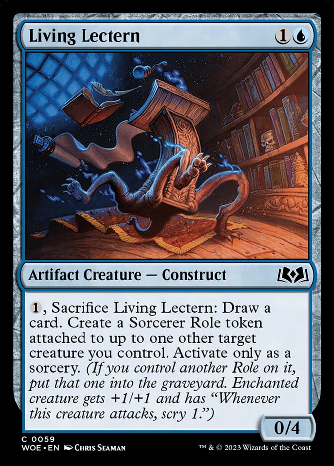 Card Scan of Living Lectern | WOE