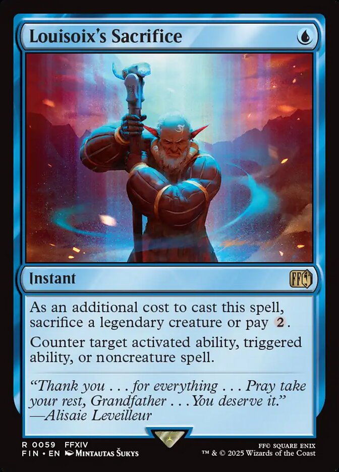 Card Scan of Louisoix's Sacrifice | FIN