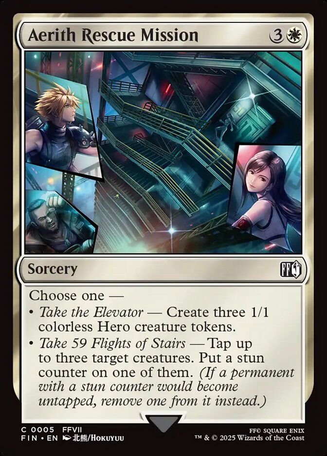 Card Scan of Aerith Rescue Mission | FIN