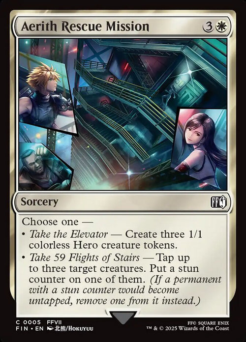 Card Scan of Aerith Rescue Mission | FIN