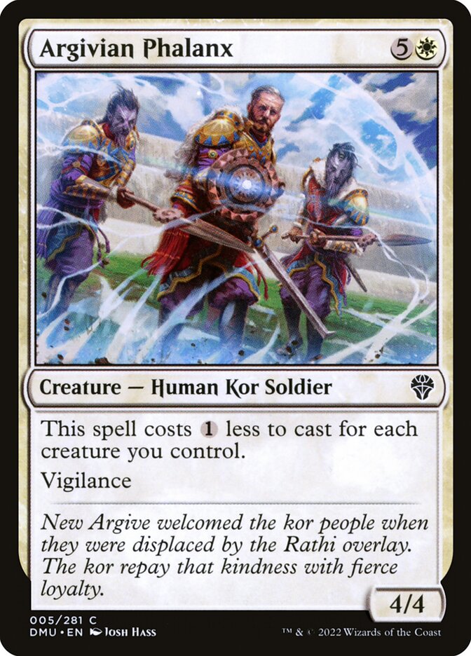 Card Scan of Argivian Phalanx | DMU