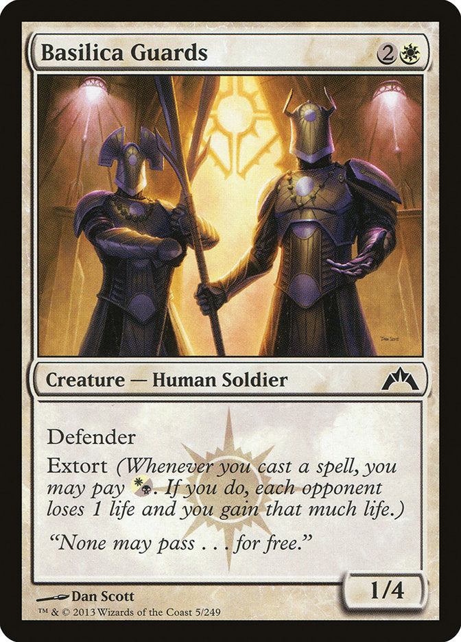 Card Scan of Basilica Guards | GTC