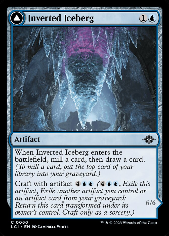 Card Scan of Inverted Iceberg // Iceberg Titan | LCI