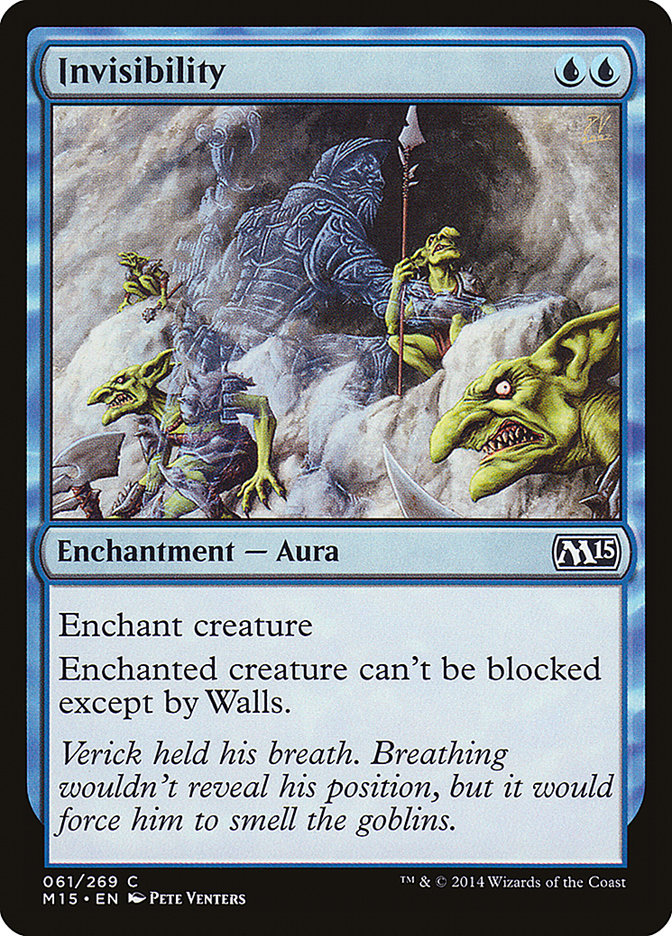 Card Scan of Invisibility | M15