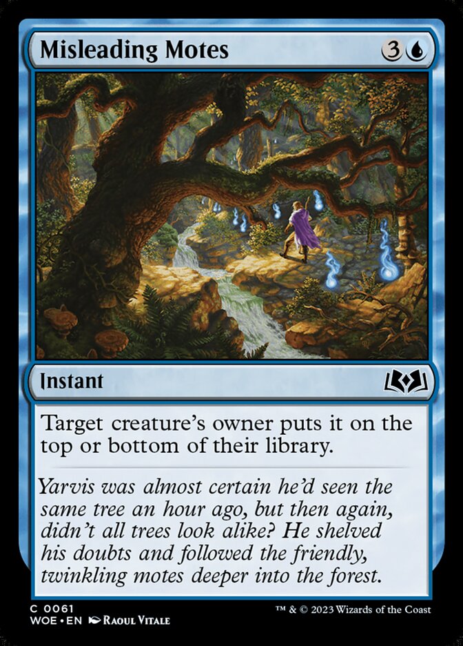 Card Scan of Misleading Motes | WOE