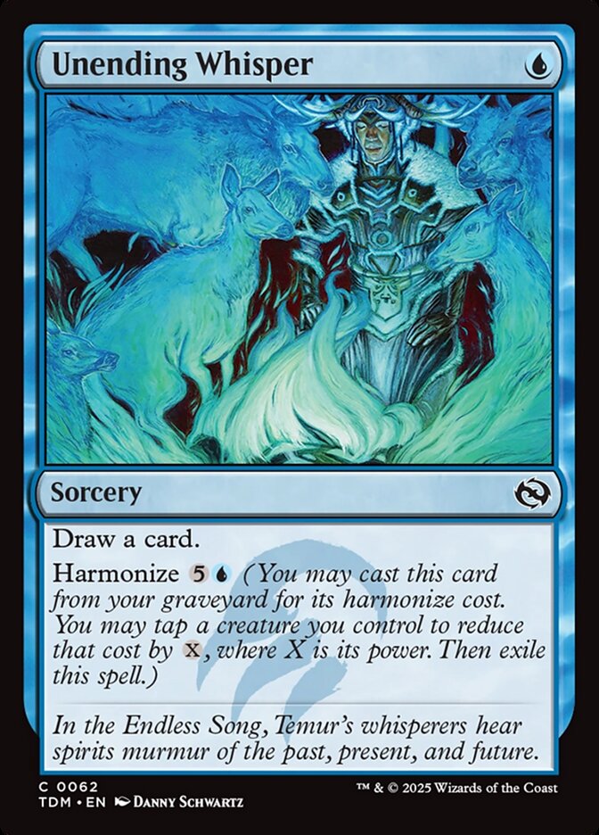 Card Scan of Unending Whisper | TDM