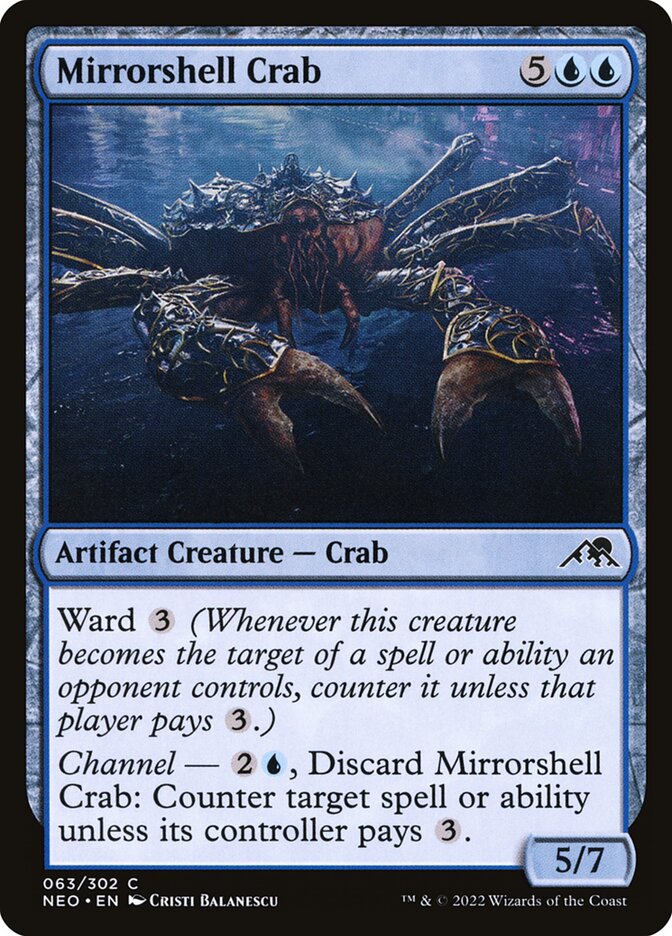 Card Scan of Mirrorshell Crab | NEO
