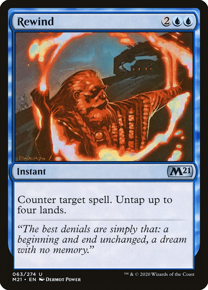Card Scan of Rewind | M21