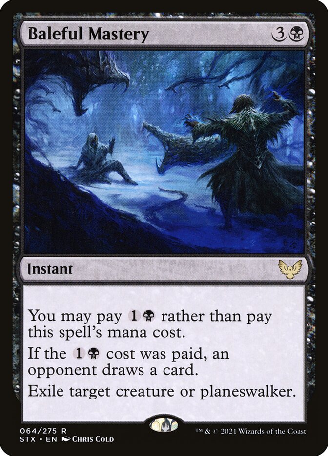 Card Scan of Baleful Mastery | STX
