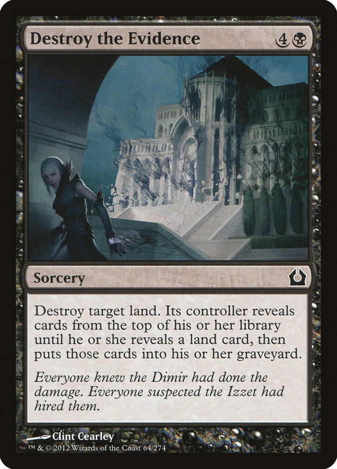 Card Scan of Destroy the Evidence | RTR