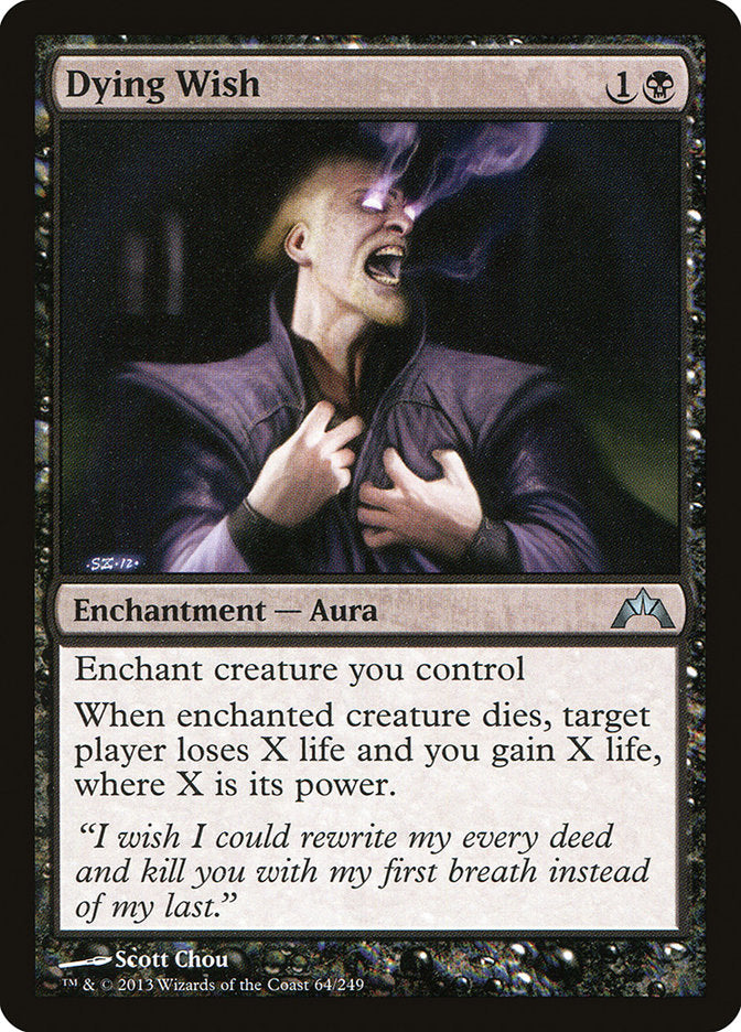 Card Scan of Dying Wish | GTC
