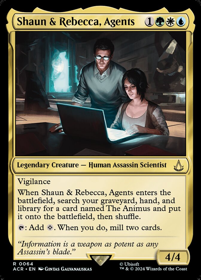 Card Scan of Shaun & Rebecca, Agents | ACR