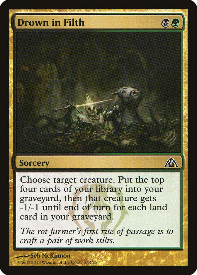Card Scan of Drown in Filth | DGM