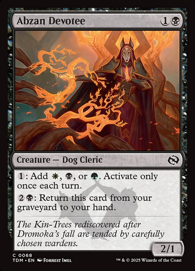 Card Scan of Abzan Devotee | TDM