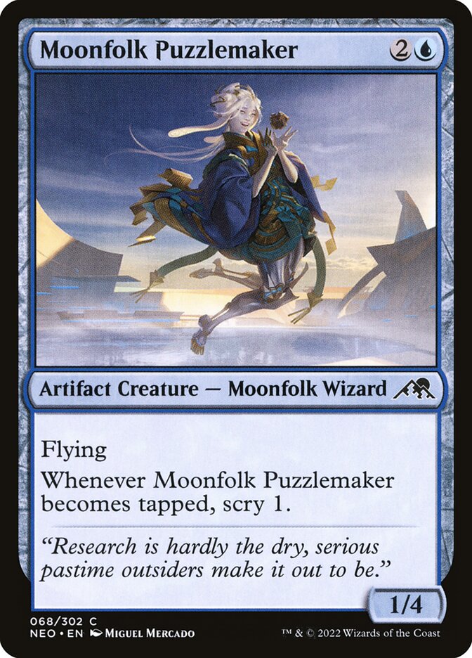 Card Scan of Moonfolk Puzzlemaker | NEO