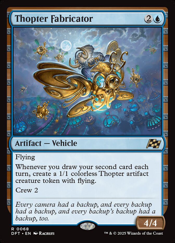 Card Scan of Thopter Fabricator | DFT