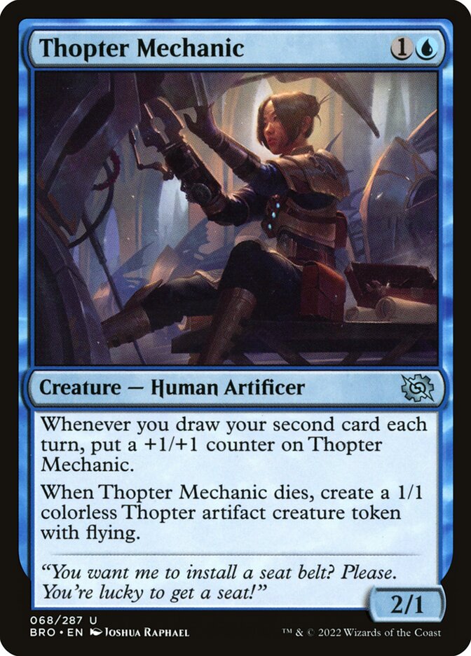 Card Scan of Thopter Mechanic | BRO