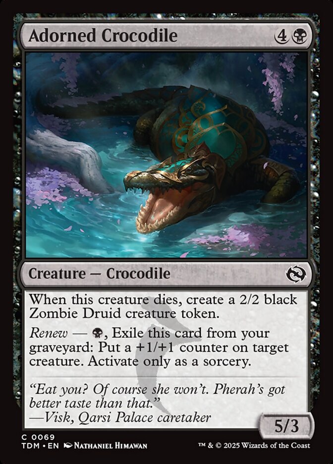 Card Scan of Adorned Crocodile | TDM