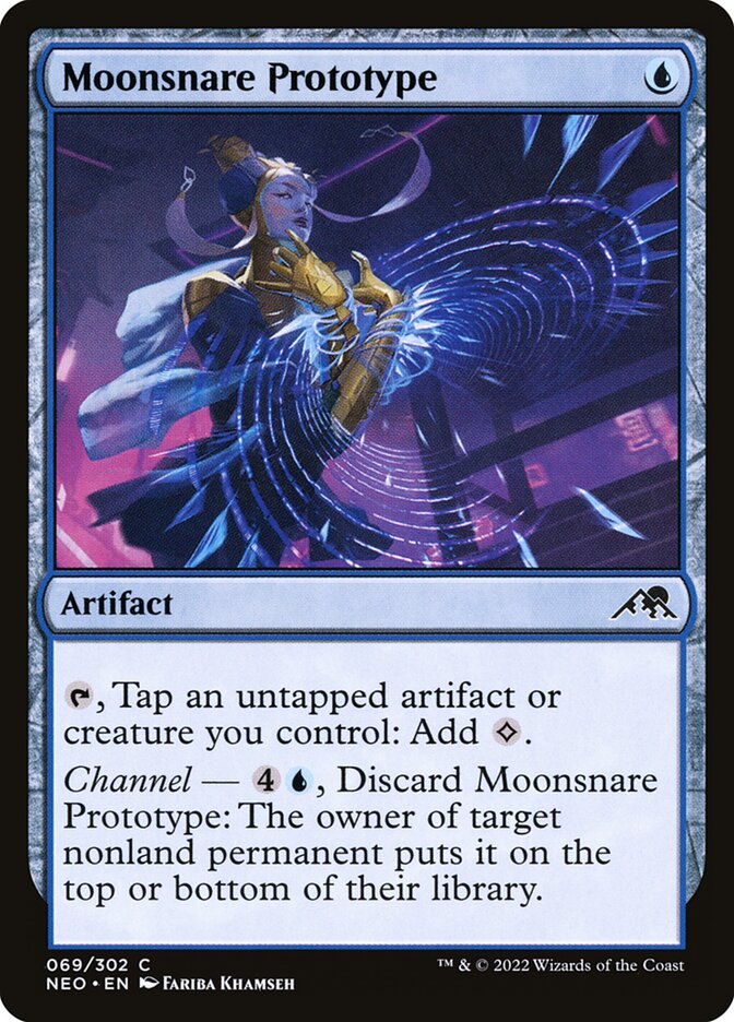 Card Scan of Moonsnare Prototype | NEO