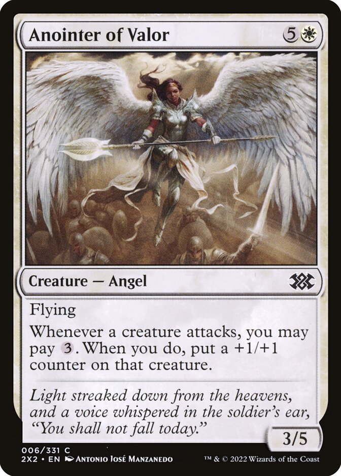 Card Scan of Anointer of Valor | 2X2