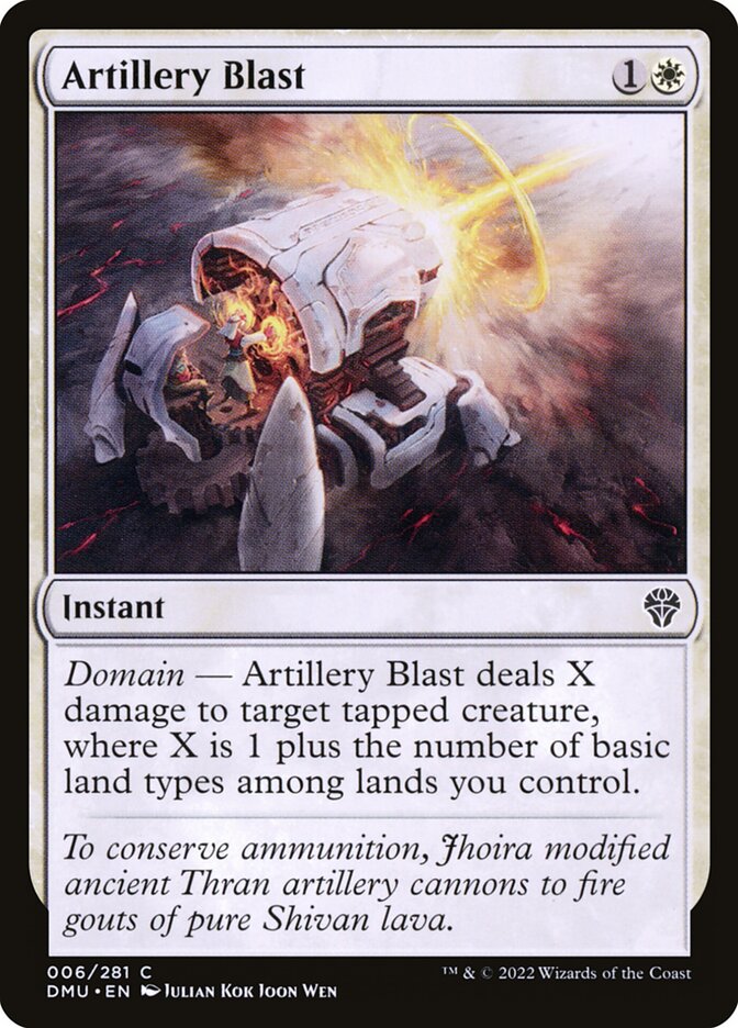 Card Scan of Artillery Blast | DMU