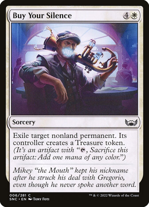 Card Scan of Buy Your Silence | SNC