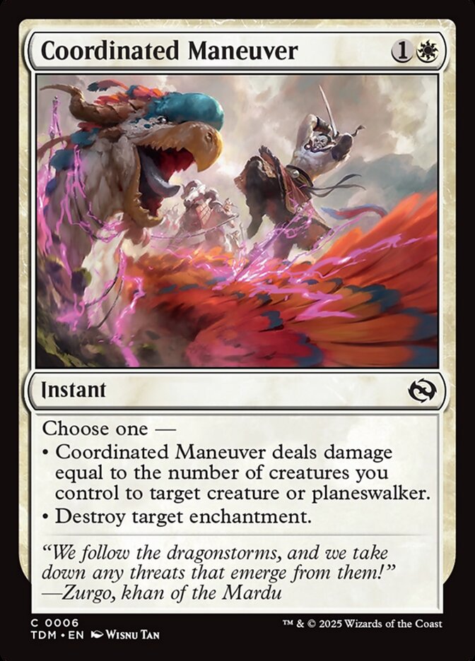 Card Scan of Coordinated Maneuver | TDM