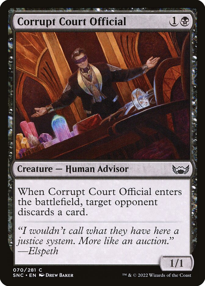 Corrupt Court Official | SNC (Foil) - Card Scan