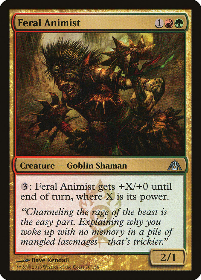 Card Scan of Feral Animist | DGM