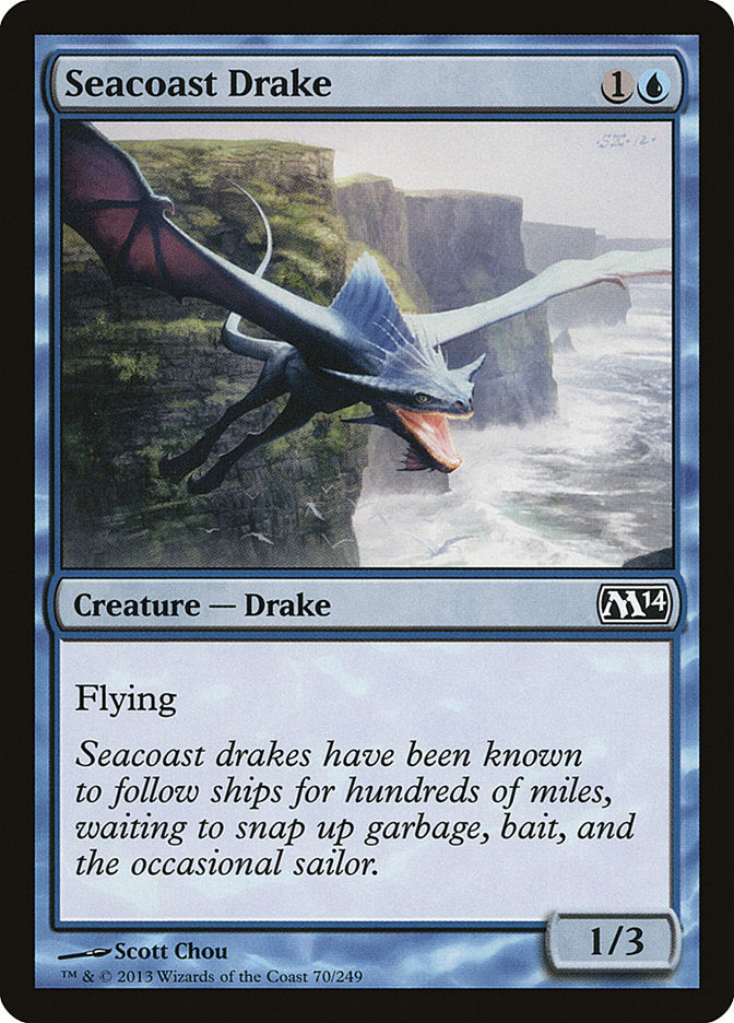 Card Scan of Seacoast Drake | M14