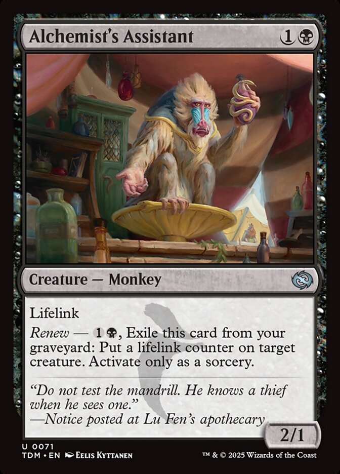 Card Scan of Alchemist's Assistant | TDM