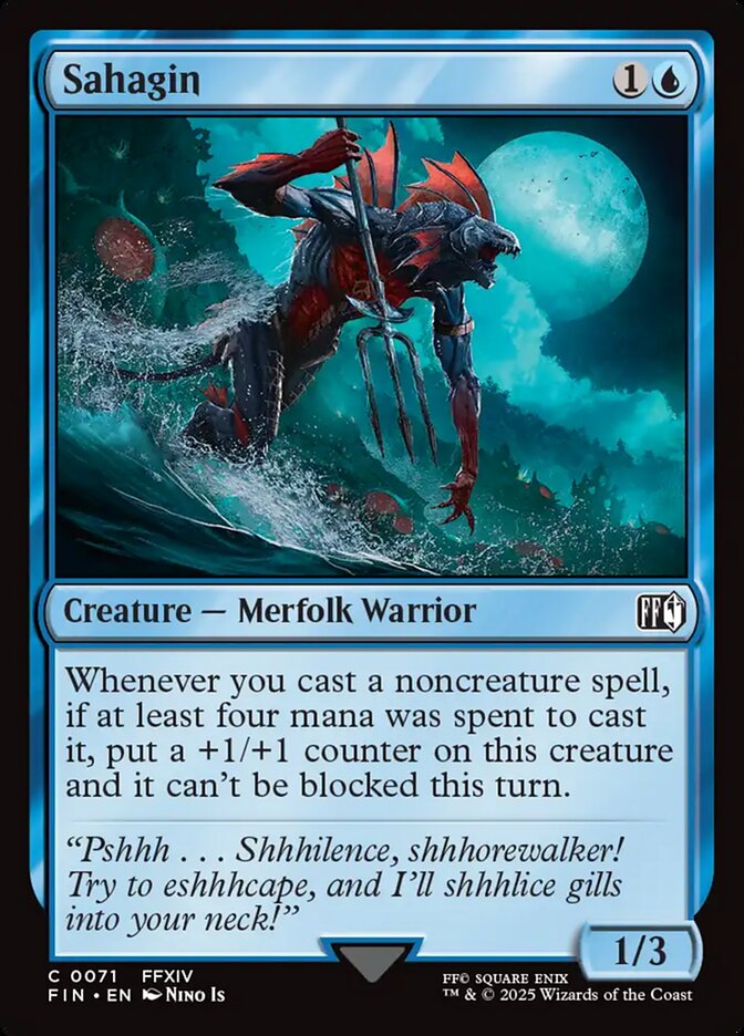 Card Scan of Sahagin | FIN