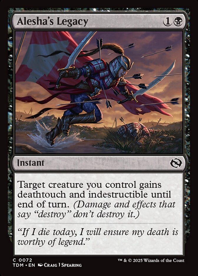 Card Scan of Alesha's Legacy | TDM