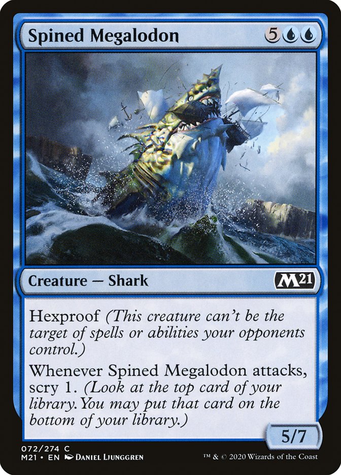 Card Scan of Spined Megalodon | M21