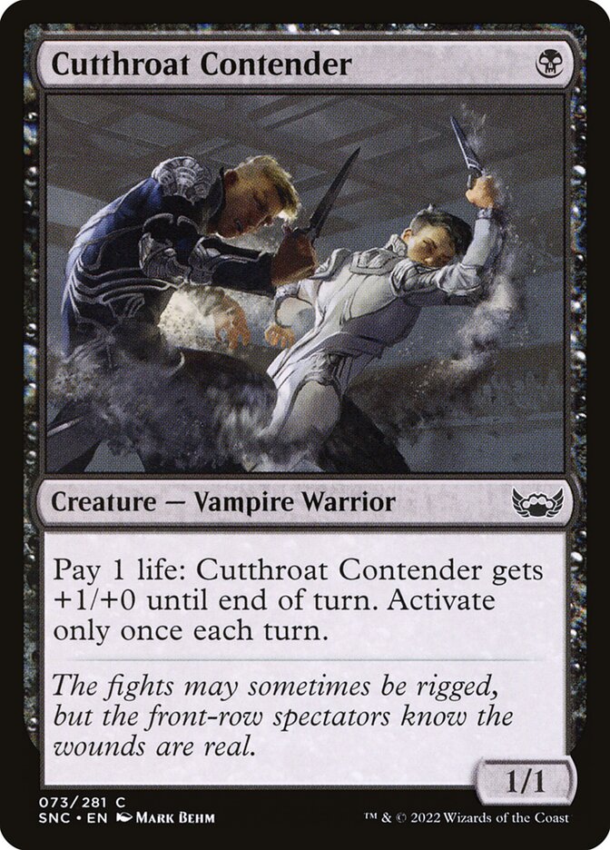 Cutthroat Contender | SNC (Foil) - Card Scan