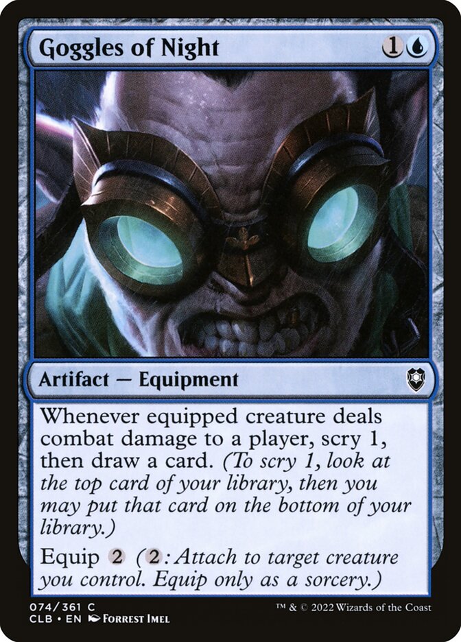 Card Scan of Goggles of Night | CLB