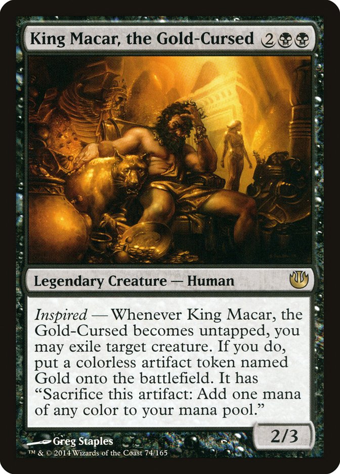 Card Scan of King Macar, the Gold-Cursed | JOU