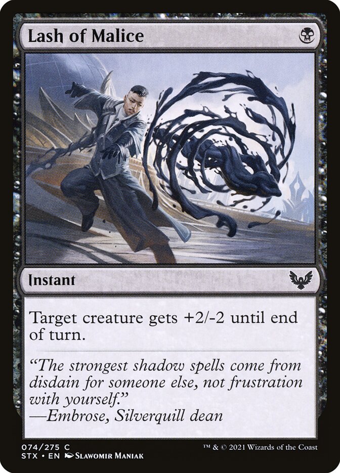 Card Scan of Lash of Malice | STX