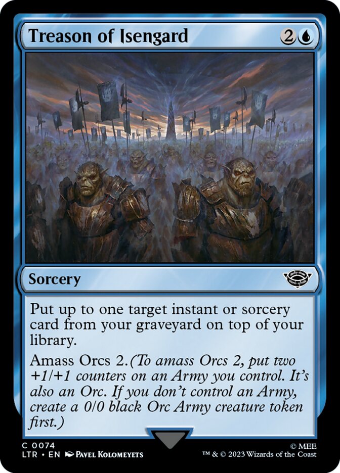 Card Scan of Treason of Isengard | LTR