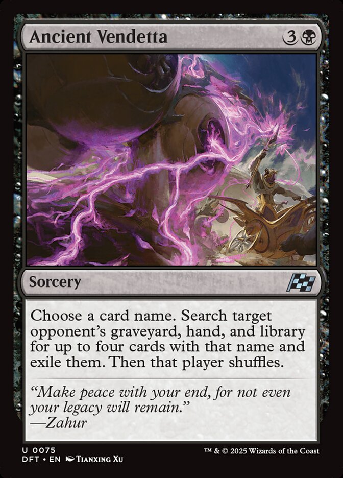 Card Scan of Ancient Vendetta | DFT