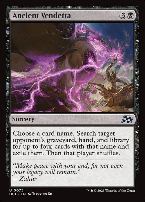 Card Scan of Ancient Vendetta | DFT