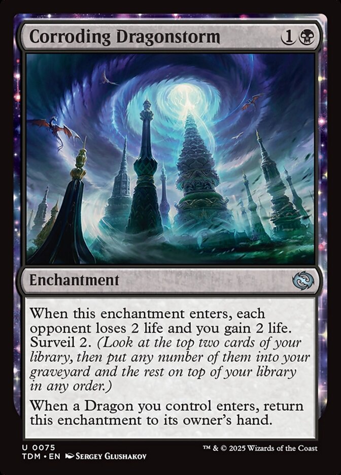 Card Scan of Corroding Dragonstorm | TDM