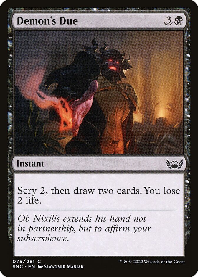 Demon's Due | SNC (Foil) - Card Scan