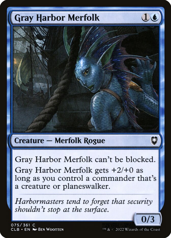 Card Scan of Gray Harbor Merfolk | CLB