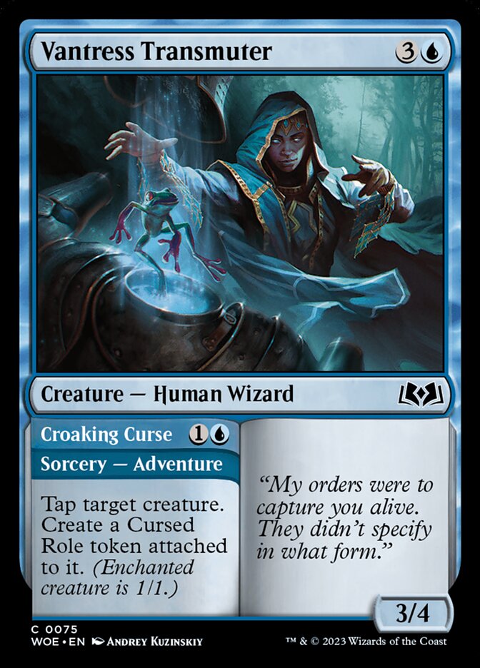 Card Scan of Vantress Transmuter // Croaking Curse | WOE