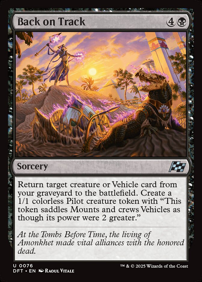 Card Scan of Back on Track | DFT