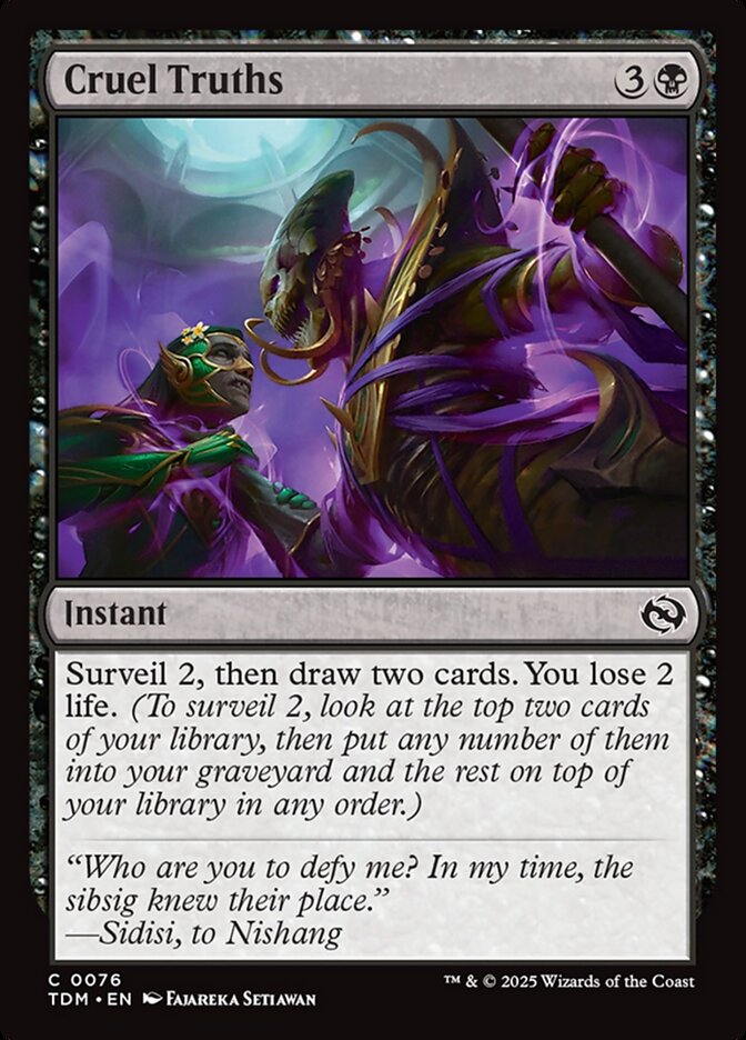 Card Scan of Cruel Truths | TDM