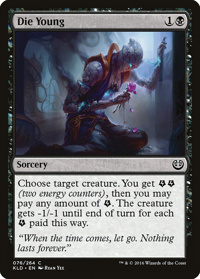 Card Scan of Die Young | KLD