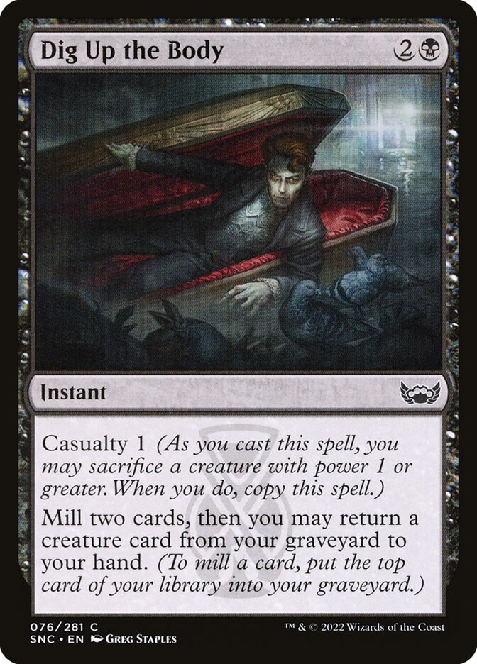 Dig Up the Body | SNC (Foil) - Card Scan